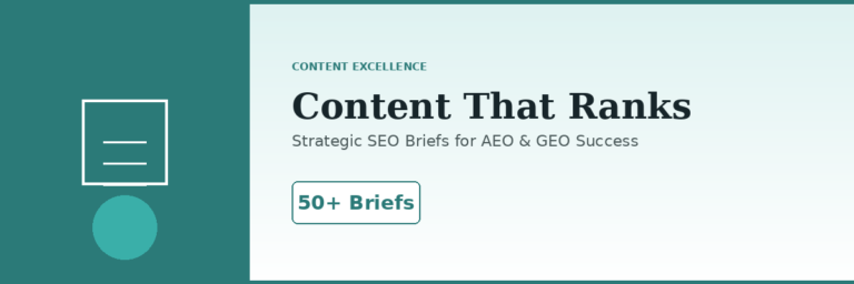 SEO Content Strategy: How I Created 50+ High-Performing Briefs 3 banner content strategy